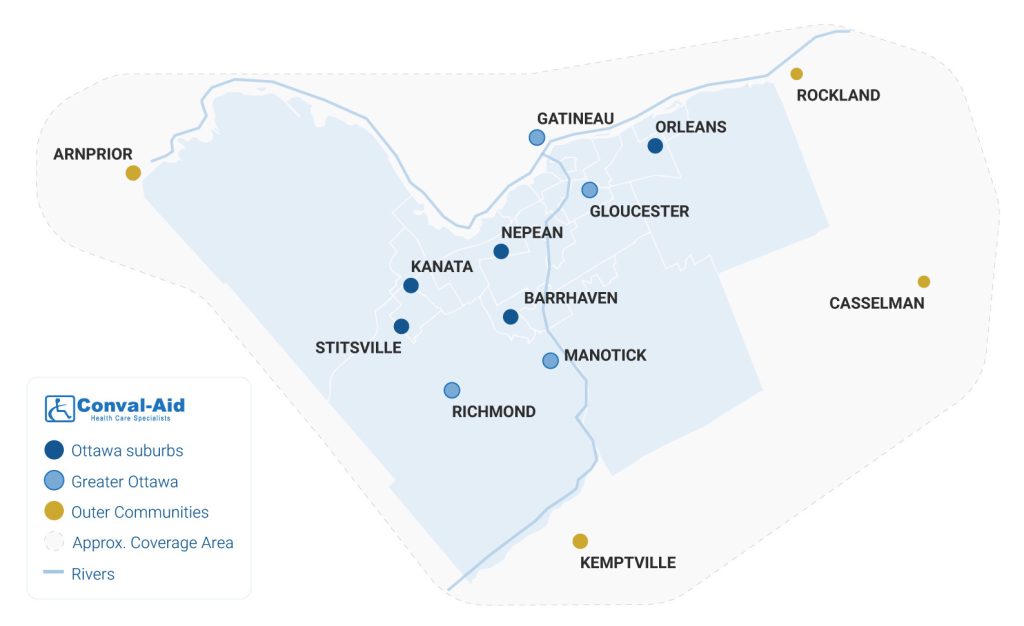 Conval-Aid service area
